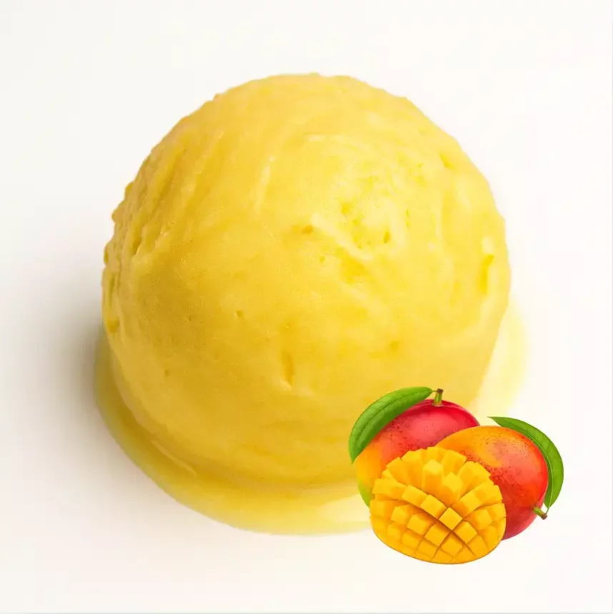 Bola de helado de mango