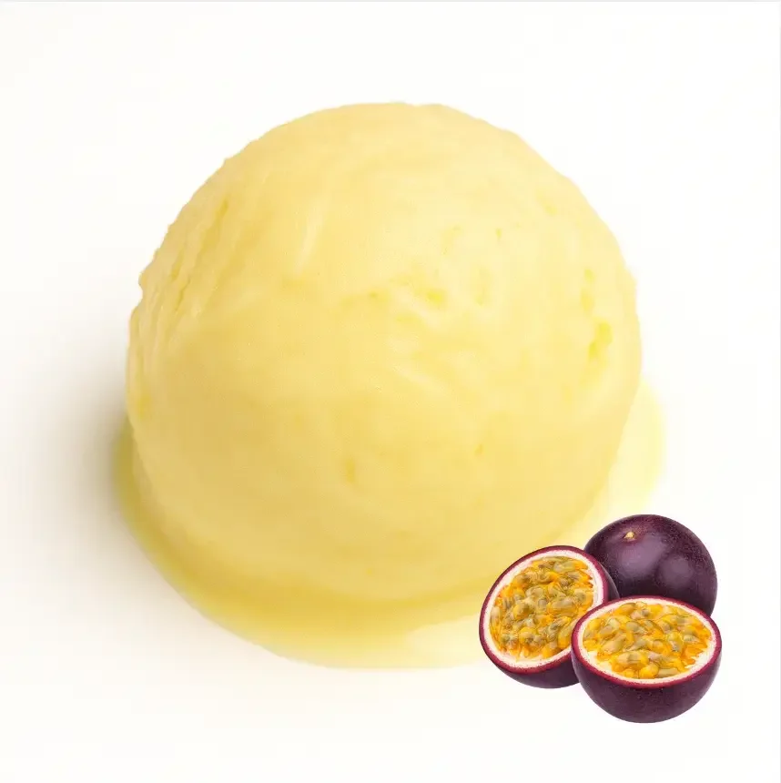 Bola de helado de maracuya