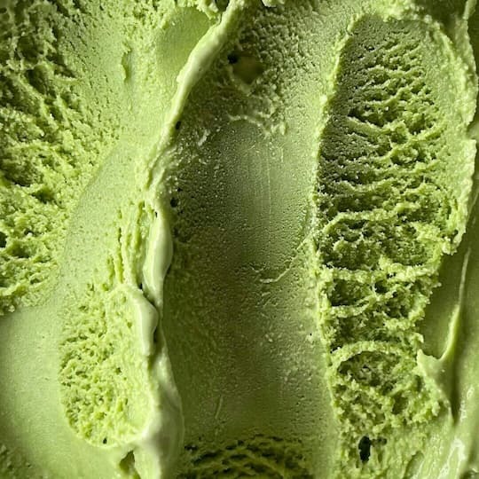 Cremoso helado de matcha