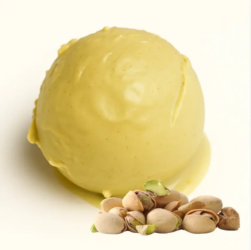 Bola de helado de pistacho salado