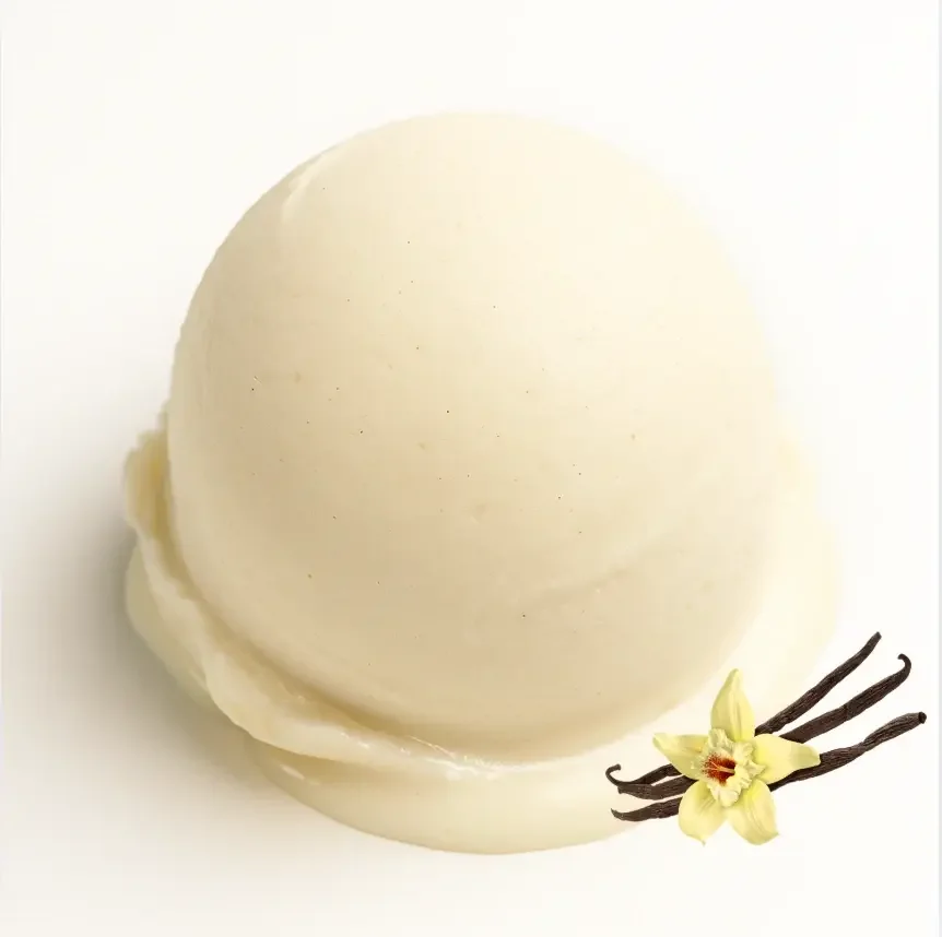 Bola de helado de vainilla